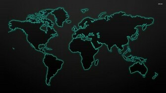 Wallpaper For World Map Black And White