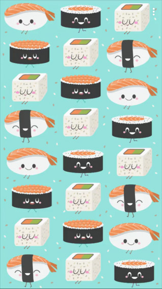 Cute Sushi Wallpaper iPhone Cat
