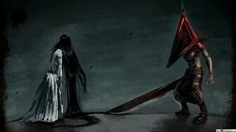 Silent Hill Sadako Pyramid Head HD Wallpaper