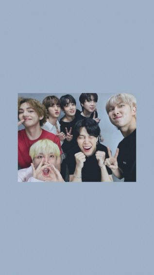 Bts Ot7 Grey Aesthetic Wallpaper Gray
