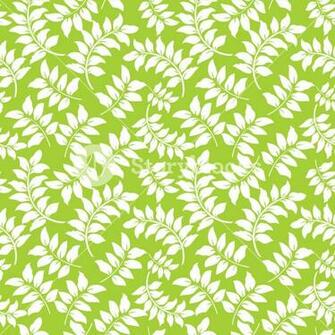 Pattern Of White Vines On A Lime Green Background Royalty