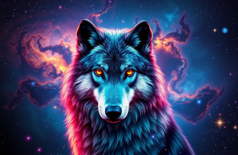Galaxy Wolf Wallpaper