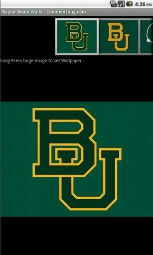 Bigger Baylor Bears Wallpaper For Android Screenshot