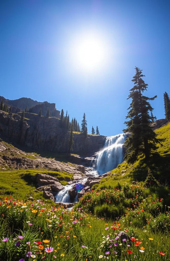 Mountain Spring Wallpaper