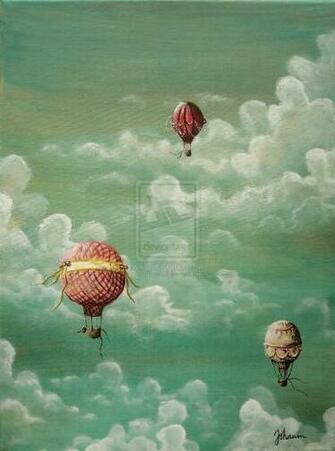 Vintage Hot Air Balloons By Neonrose12