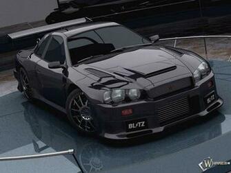 Nissan Skyline Black Wallpaper R33