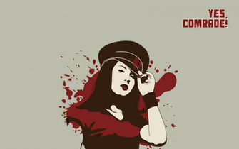 Little Miss Communism Computer Wallpaper Desktop Background