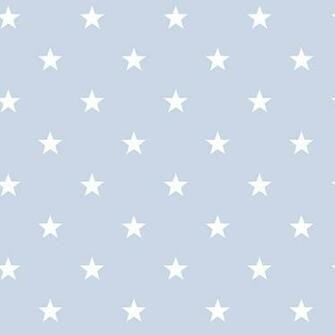 Wallpaper An Pale Blue With All Over Star Design In White