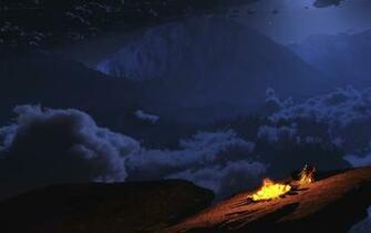 Campfire Background HD Net