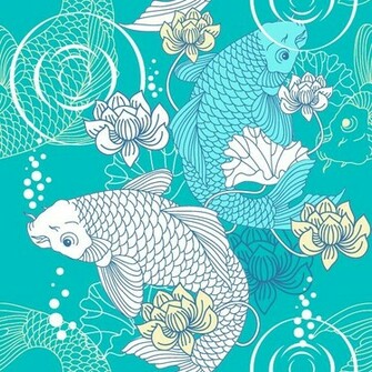 Removable Wallpaper Koi Pond