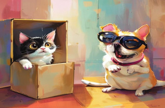 Funny Dual Screen Wallpaper