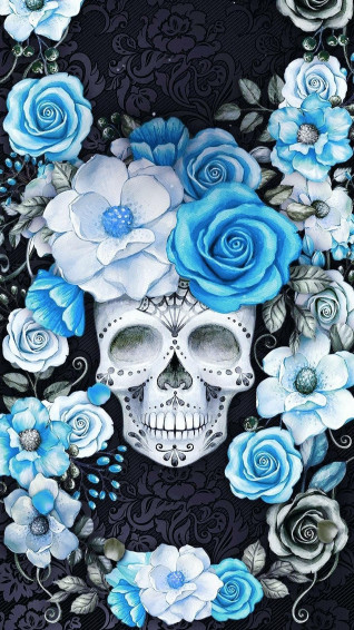 Leslie Haag On Skulls Wallpaper