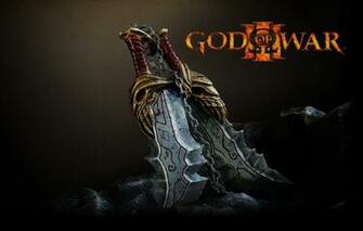 Wallpaper Sword Kratos God Of War Rocks Stones