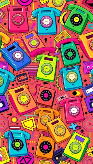 90s Retro Phone Wallpaper