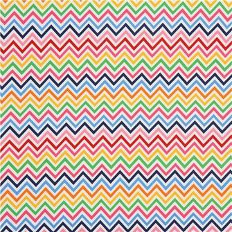 Robert Kaufman Knit Fabric Zig Zag Pattern Pink Blue