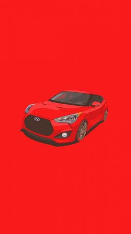 Hyundai Veloster N Minimal Wallpaper