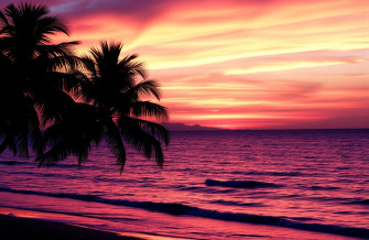 Palm Tree Sunset Wallpaper