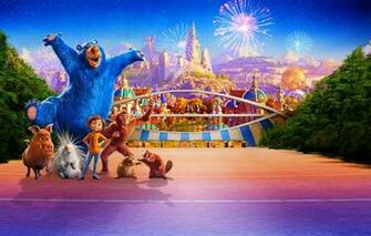 Wallpaper Park Animals Cartoon Salute Fantasy Fireworks