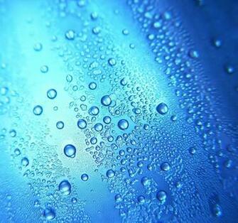 Blue Water Drops Wallpaper