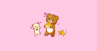 I Made This Wallpaper As A Gift For Valentines Day R Rilakkuma