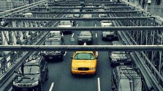 New York Yellow Cab Desktop Pc And Mac Wallpaper