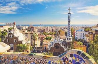 Park Guell Wallpaper Barcelona Design Muralswallpaper