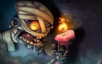 Mummy Candles Wallpaper