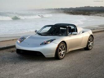 Tesla Roadster Sport Exotic Car Wallpaper Of Diesel Station