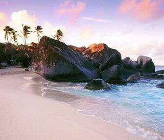 Astounding Beach Wallpaper Of West Indies Sea And