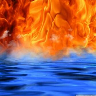 Water Fire Wallpaper