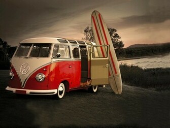 Surf And Old Vw Wallpaper iPhone Wallpaperlepi