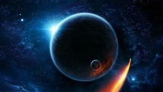 Wallpaper Space Planets Stars Light Nebula 4k