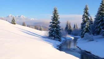 Snow Landscape Wallpaper