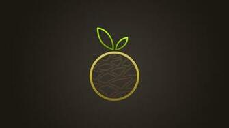 Wallpaper Black Design Apple Brown HD