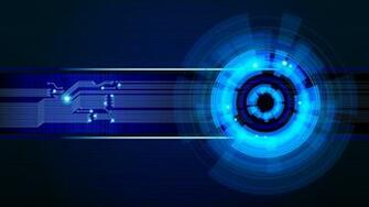Blue Orb Connection Wallpaper