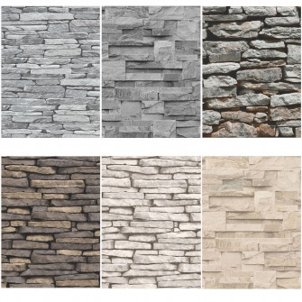 Slate Stone Effect Wall Wallpaper
