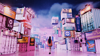 Pink City Wallpaper