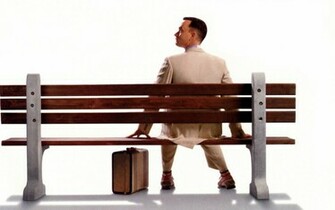 Wallpaper Forrest Gump Tom Hanks Bench Suit