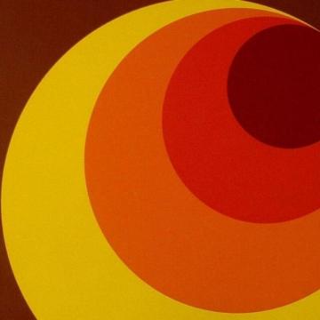 Apollo S Big Retro Circle Wallpaper Orange Brown Yellow As Creation