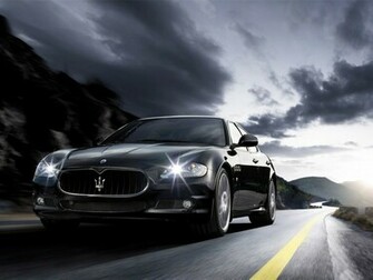 Maserati Quattroporte Front Side HD Wallpaper