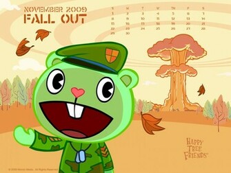 November Wallpaper Calendar Happy Tree Friends