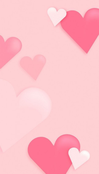 Cute Pink Hearts iPhone Wallpaper