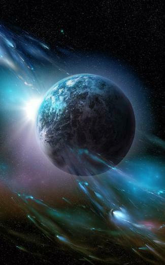 Beautiful Space Clouds Planet Fantasy Wallpaper