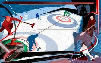 Ice Sports Abstract Curling Widescreen Wallpaper Wide