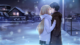 Cute Anime Couple Wallpaper