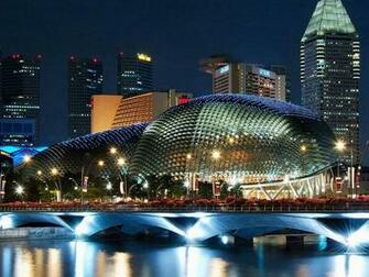 Singapore City Nightlife Wallpaper