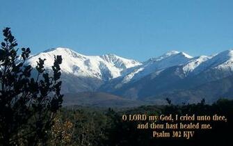 Scenic Wallpaper With Bible Verses