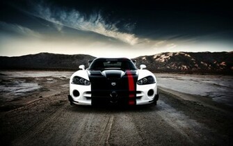 White Dodge Viper Acr HD Wallpaper Desktop