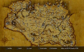 Skyrim Map Wallpaper Ing Gallery