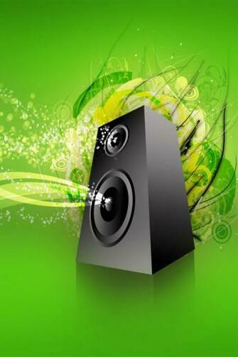 Ipod Touch HD 3d Vector Loudspeaker Wallpaper Background